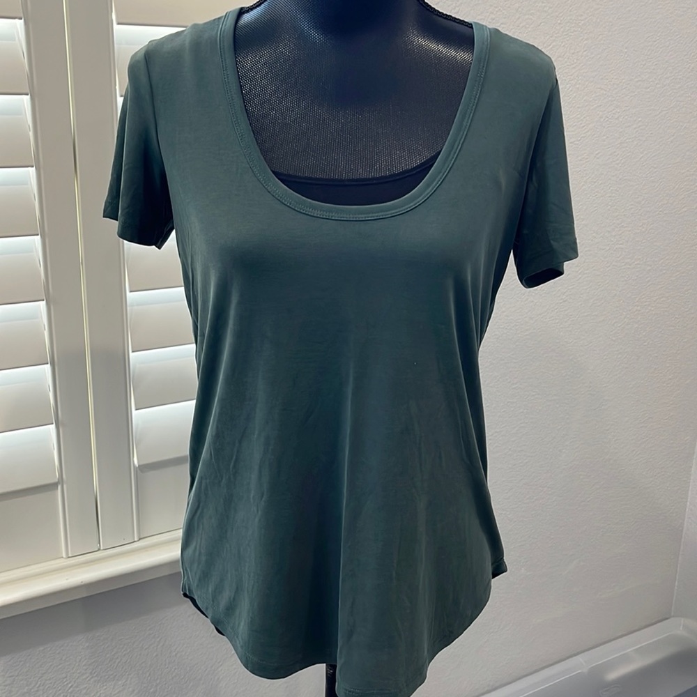 Aritzia Wilfred Free Green Tee